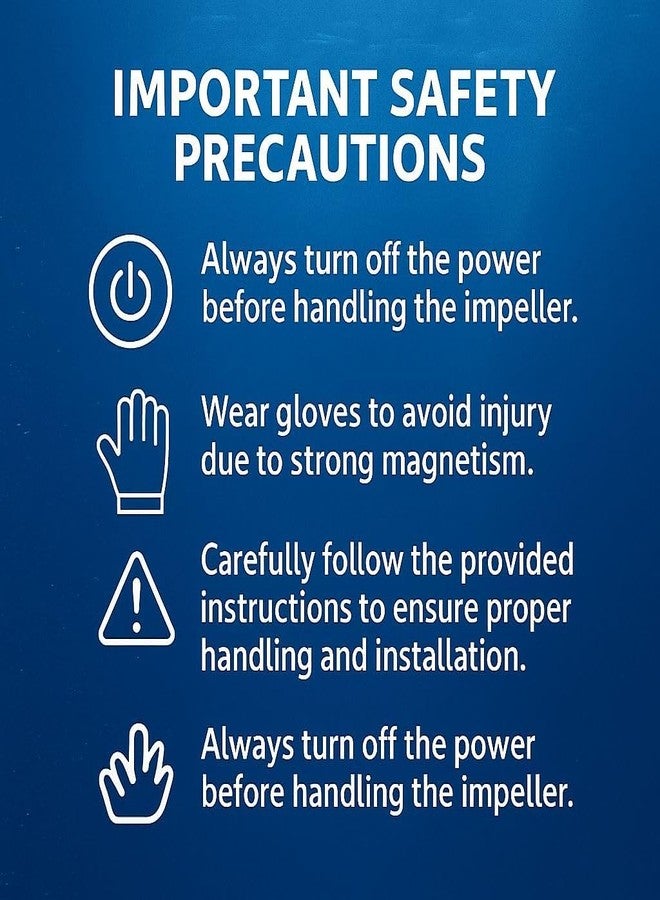 Vayinato Cannister Filter Spare Impeller Suitable for (HW304A/304B) - Image 4